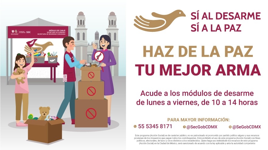 Sí al desarme, sí a la paz